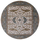 Ahgly Company Indoor Round Mid-Century Modern Area Rugs, 4' Round