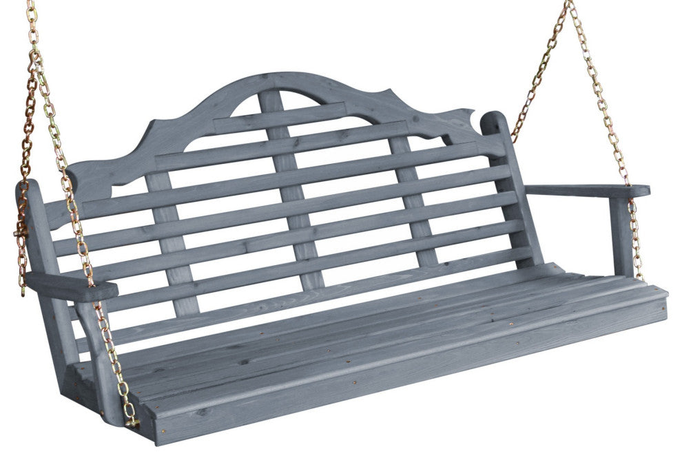 Cedar Marlboro Swing, Gray Stain, 6 Foot