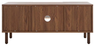 Safavieh Ophelia 2 Door 2 Shelf Media Stand, Walnut/Natural