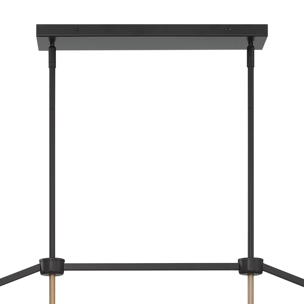 6 Light Kitchen Island Linear Pendant