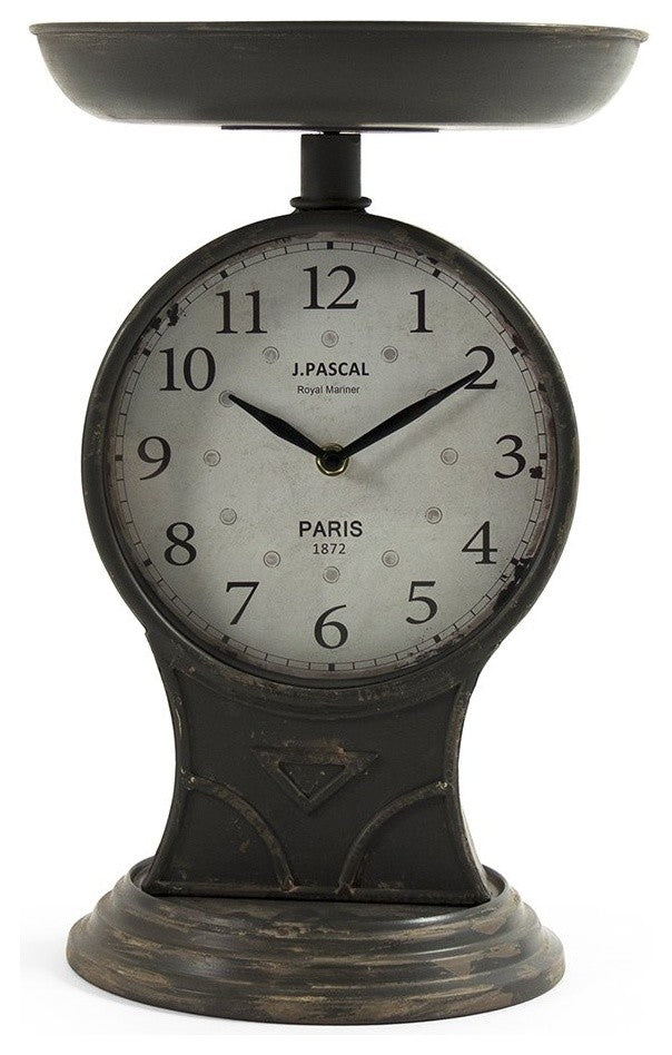 Iron Scale Clock, Bronze