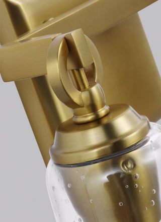 Monterro 2-Light Vanity, Burnished Brass