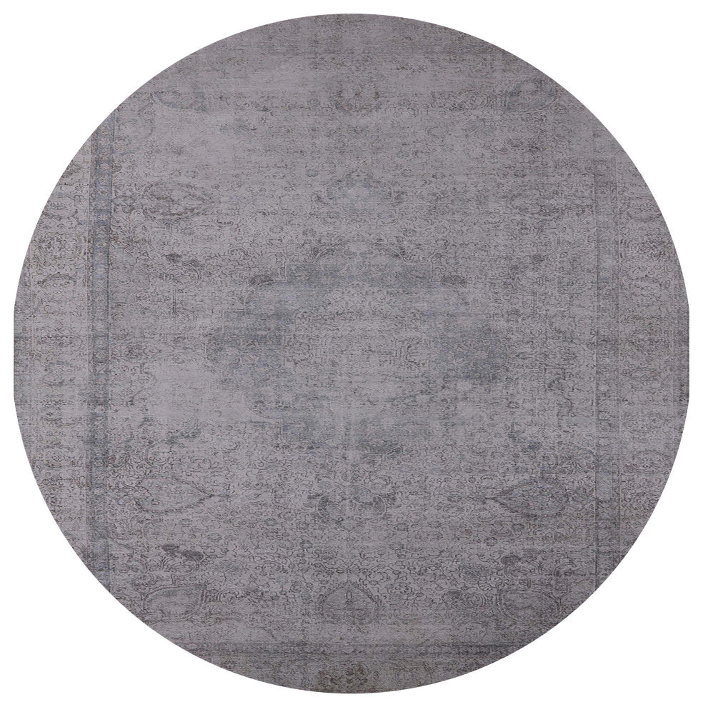 Ahgly Company Indoor Round Mid-Century Modern Area Rugs, 7' Round