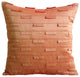 Orange Accent Pillows Art Silk 20"x20" Toss Pillow Covers, Orange Ocean