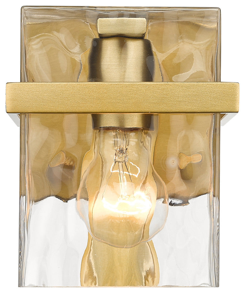 Zlite 1938-1S-MGLD 1-Light Wall Sconce, Clear