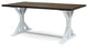 Garrison Rustic Farmhouse Acacia Wood Dining Table