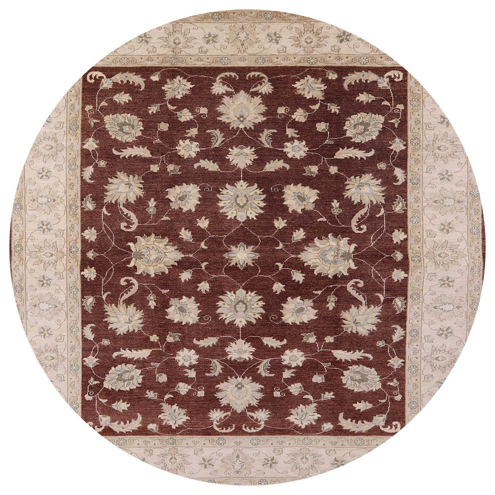 Ahgly Company Indoor Round Mid-Century Modern Area Rugs, 7' Round