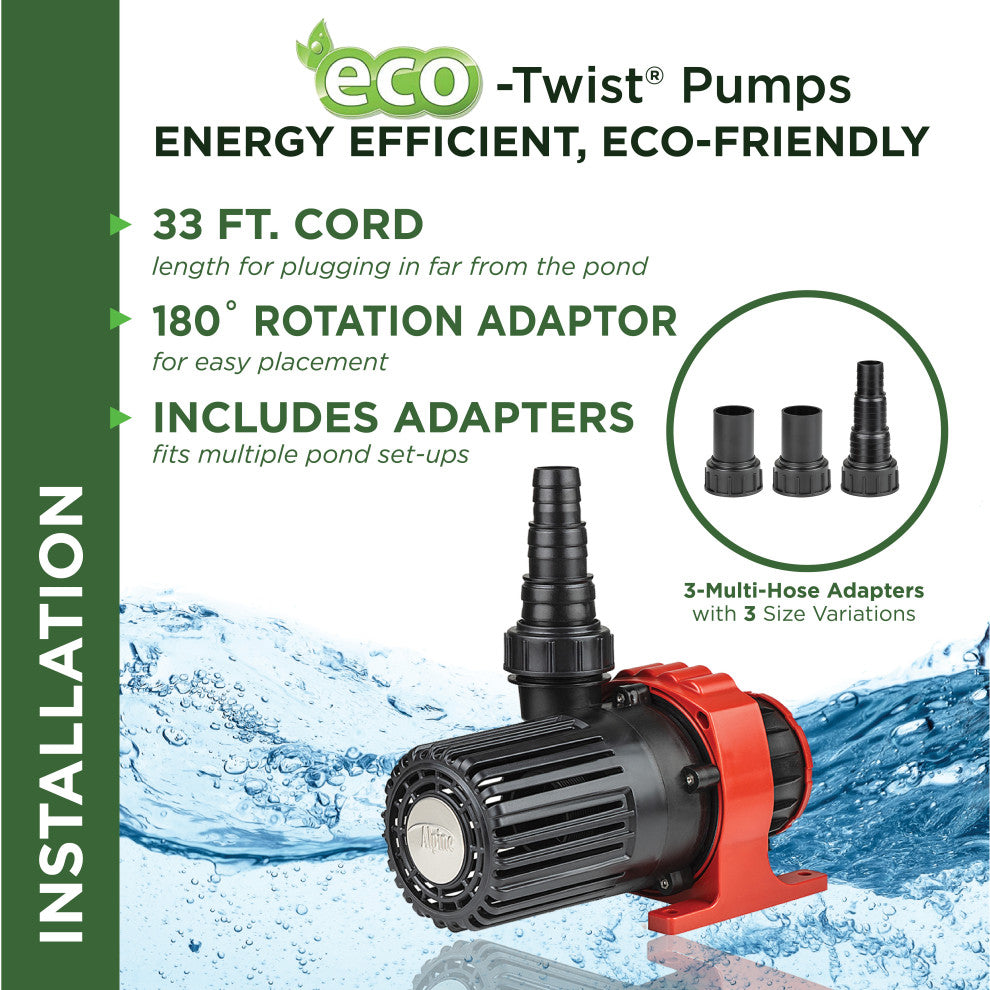 Eco-Twist Pump 1500 Gph With 33-Foot Cord