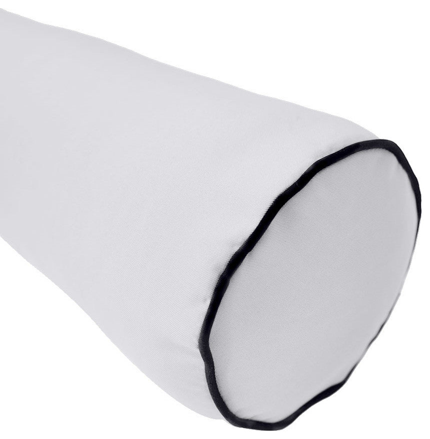 Style6 Twin Size Contrast Pipe Trim Bolster Pillow Outdoor Slip Cover ONLY AD105