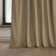 Heritage Plush Velvet Curtain Single Panel, Museum Taupe, 50"x108"