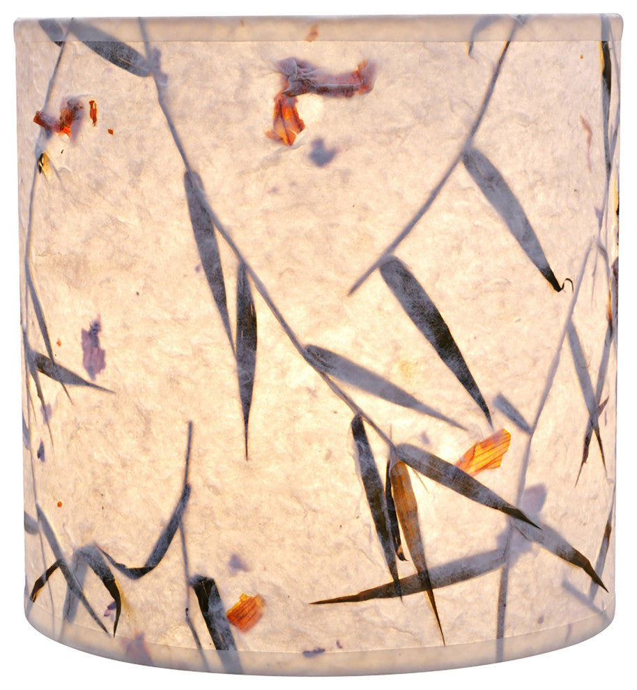 31223 Drum Shaped Spider Lamp Shade, Off White, 8" wide, 8"x8"x8"