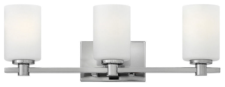 Hinkley Karlie Bathroom Vanity Light, Chrome, 3 Light