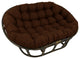 78"X58" Solid Spun Polyester Double Papasan Cushion, Cocoa