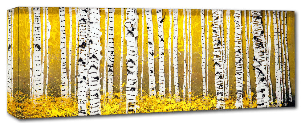 'PanorAspens Yellow Floor' Canvas Art by Roderick Stevens