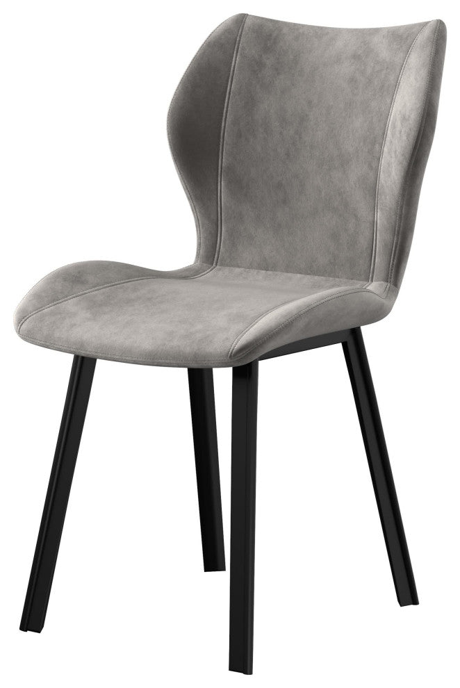 Fabric Dining Chair, Set of 4, Gray