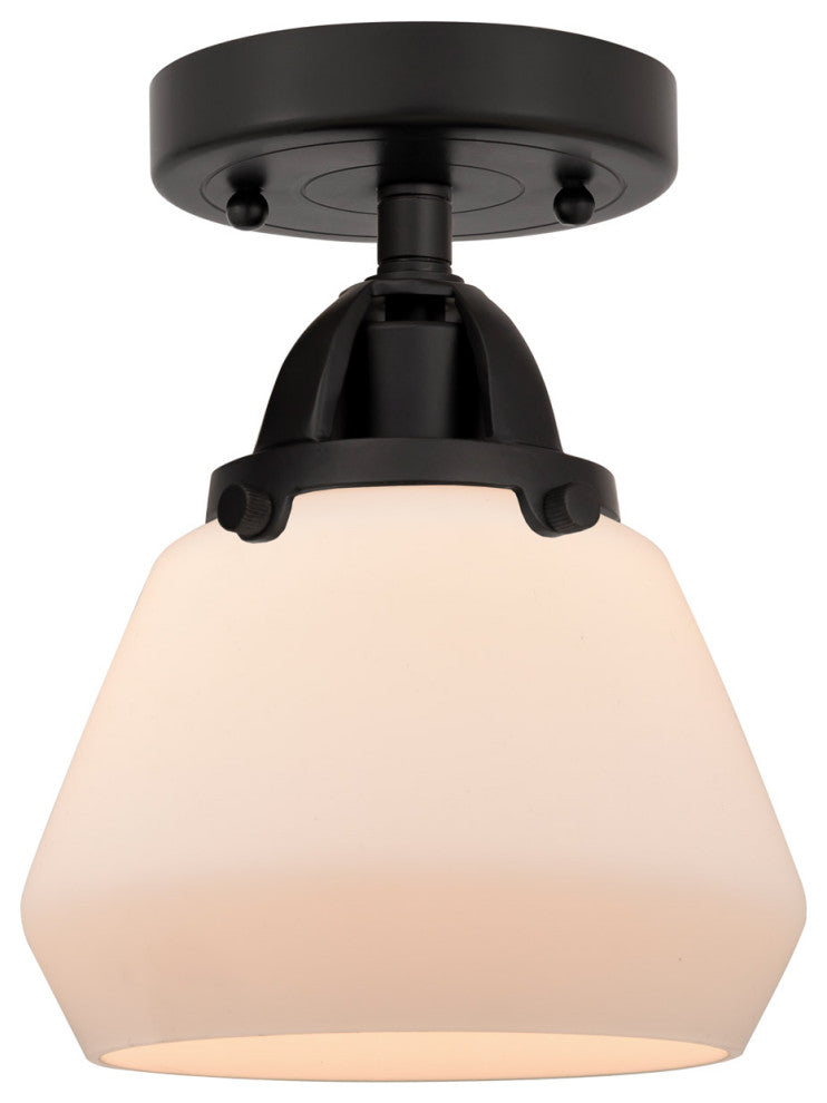 INNOVATIONS LIGHTING 288-1C-BK-G171 Fulton 1 Light 6.75 inch Semi-Flush Mount