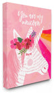 The Kids Room You Are My Unicorn Rainbow Pink Canvas Wall Art, 16"x20"