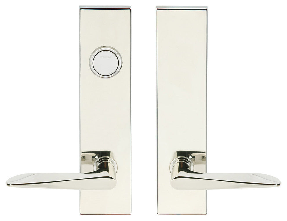 Ecco Lever, Tubular Dummy Entry, Dummy Cylinder, RH, Polished Stainless Steel