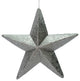 Vickerman L180127 23" Pewter Glitter Star Christmas Ornament