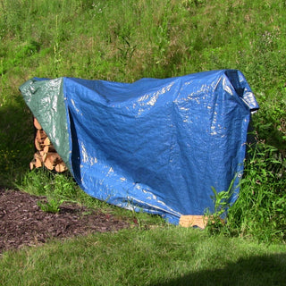 Sunnydaze Waterproof Multi Purpose Poly Tarp, Blue/Green, 16'x20'