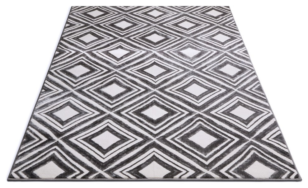 Well Woven Siggi Lovely Squares Modern Moroccan Mid Century Rug SI-50