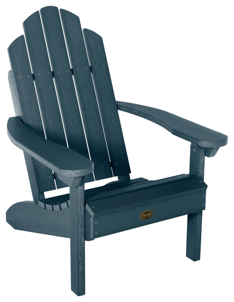 Seneca Adirondack Chair, Weathered Acorn, Federal Blue