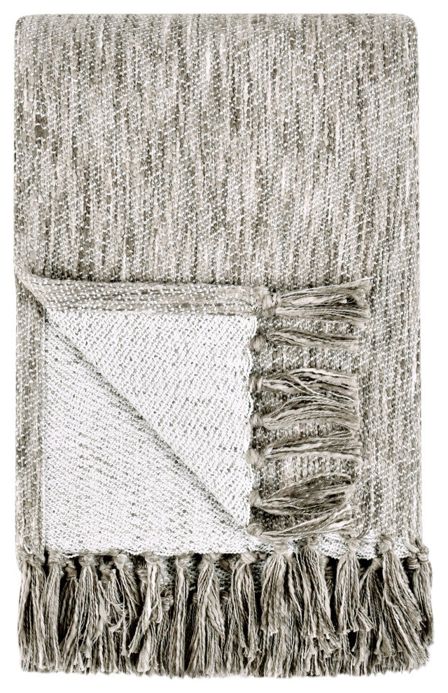 Sharma 50"x70" Throw Blanket by Kosas Home , Beige