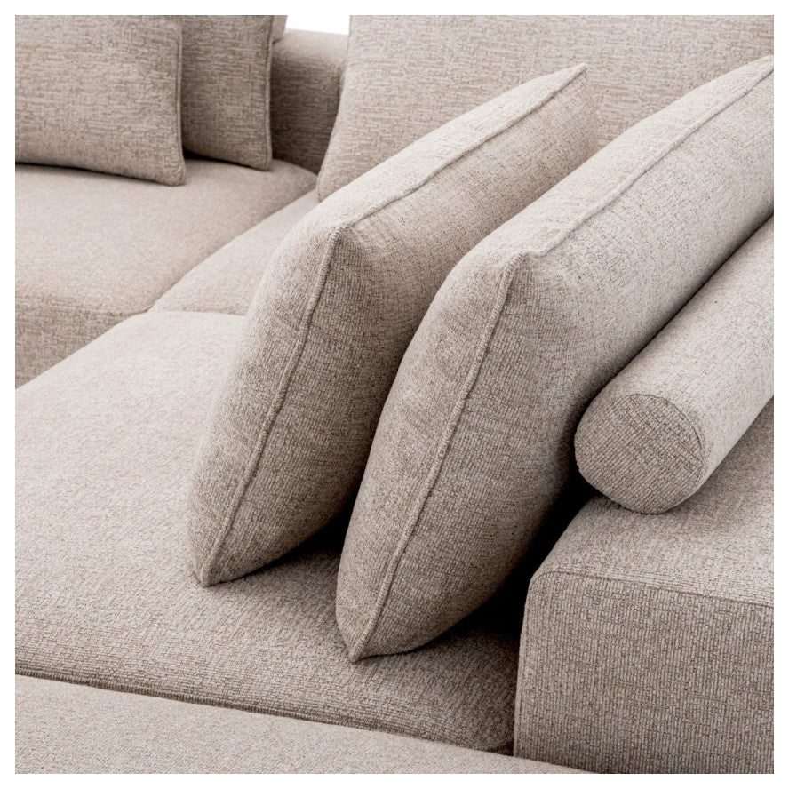 Greige Modular Sofa, Eichholtz Lounge Club