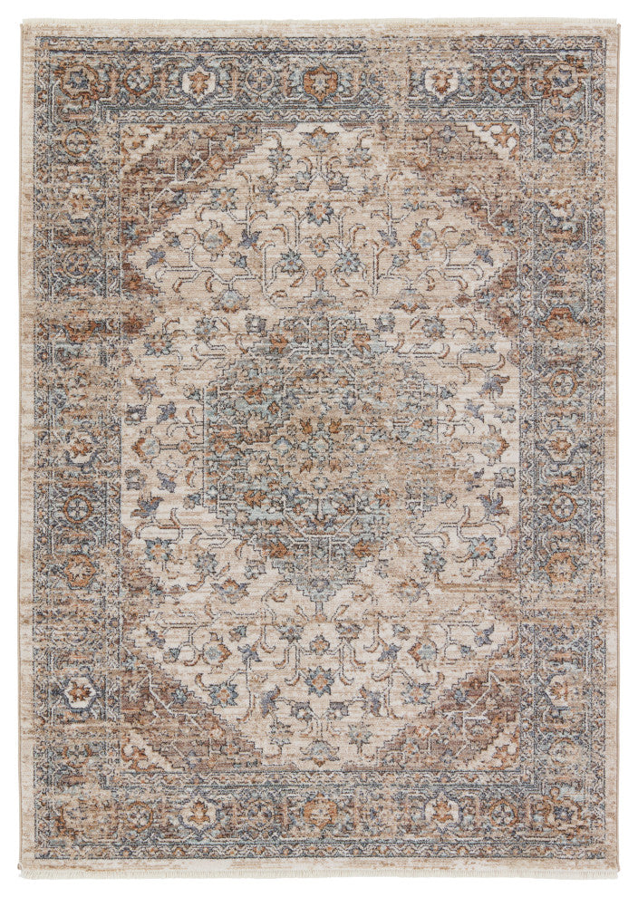 Jaipur Living Heir Medallion Beige/ Blue Area Rug 8'X10'