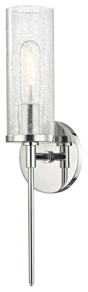 Olivia 1-Light Wall Sconce, Polished Nickel Finish