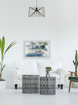 "Be with the Water" Framed Painting Print, 24"x16"