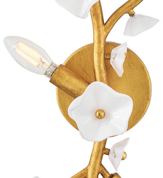 Fredrick Ramond Azalea Large Five Light Sconce, Distressed Brass