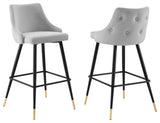 Adorn Performance Velvet Bar Stool Set of 2