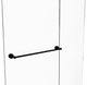 Dottingham 30" Shower Door Towel Bar, Matte Black