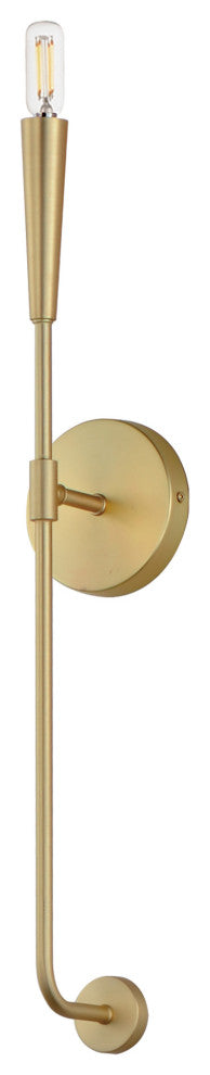 Maxim 24811 Vela 24" Tall Bathroom Sconce - Satin Brass