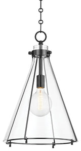 Eldridge 1-Light Pendant Conical Old Bronze