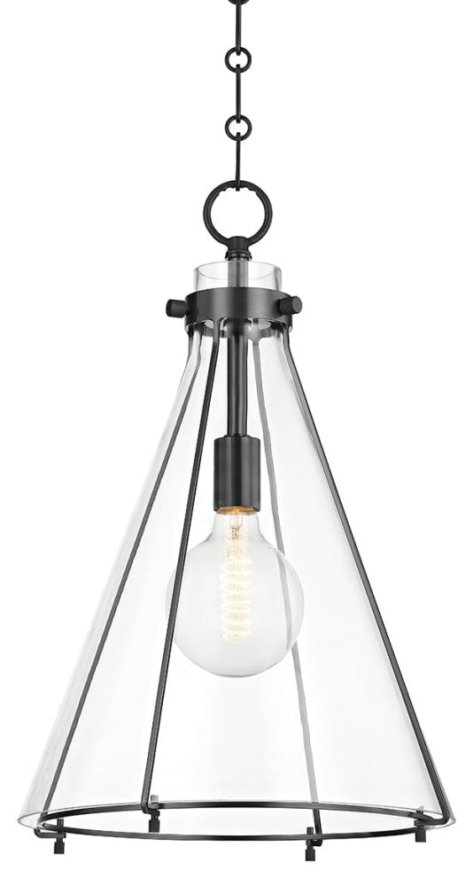 Eldridge 1-Light Pendant Conical Old Bronze