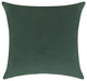 Delara Set of 1 Velvet 20x20", Cushion Cover, Bottle Green, Pillow Cover Only