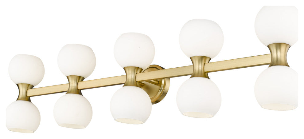 Z-LITE 10-Light Vanity, Modern Gold