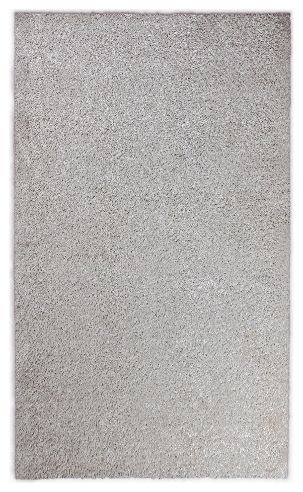 2" x 8" White Contemporary Runner Rug