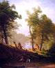 Albert Bierstadt The Wolf River, Kansas - 20" x 25" Premium Canvas Print