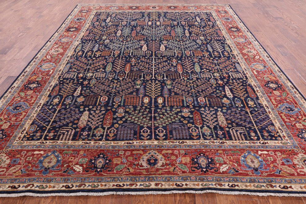 Persian Ziegler Hand Knotted Wool Rug 9' 3" X 11' 8" Q7793