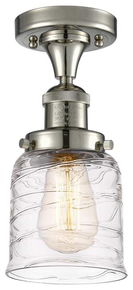 Innovations 517-1CH-PN-G513-LED 1-Light Semi-Flush Mount, Polished Nickel