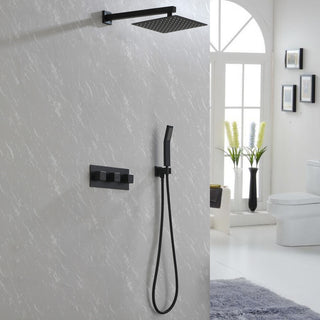 Pressure Balanced Complete Shower System With Rough-In Valve, 10" Rain Shower