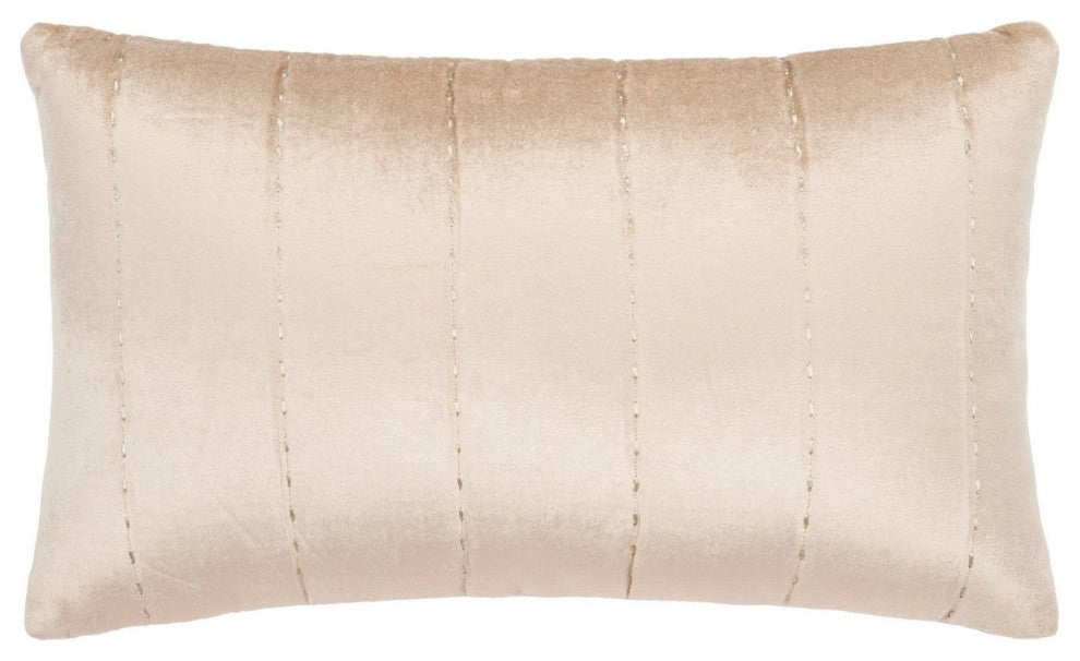 Safavieh Gressa Pillow, Champagne, 20"x12"