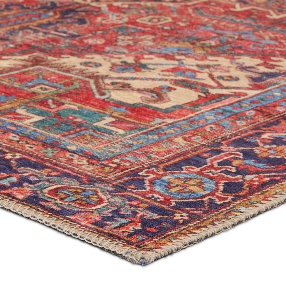 Vibe by Jaipur Living Lucinda Medallion Red/Blue Area Rug 4'X6'