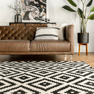 Nuloom Hand-Tufted Geometric Tuscan Rug, Beige 10'x14'