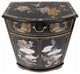 Dragon Mother of Pearl Inlaid Cabinet With Drawer and Doors.