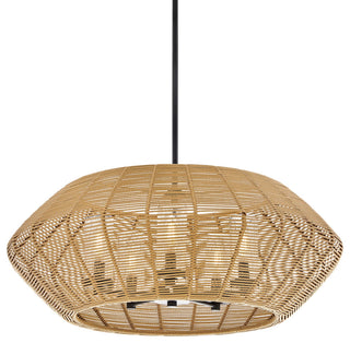 Hinkley Lighting 10385 Luca 5 Light 28"W Lisa McDennon Open Air - Black / Camel