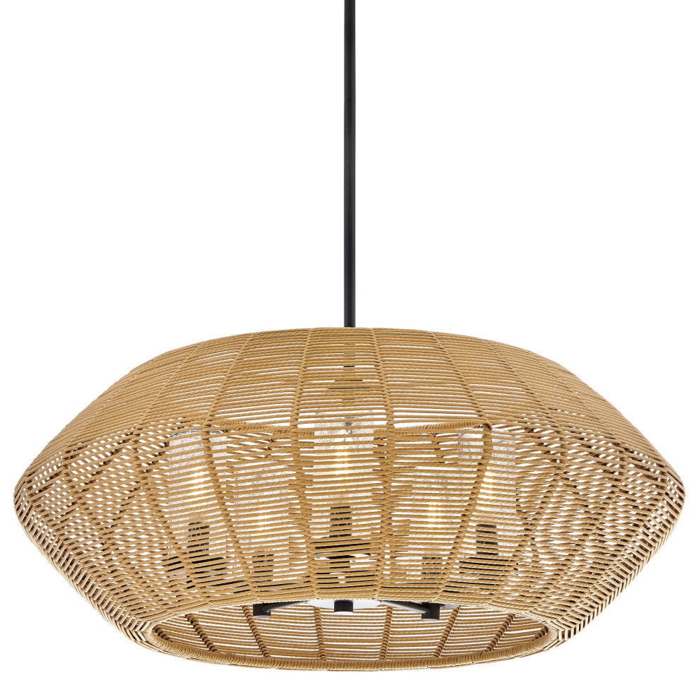 Hinkley Lighting 10385 Luca 5 Light 28"W Lisa McDennon Open Air - Black / Camel